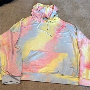 SHEIN Pastel Tie-Dye Hoodie